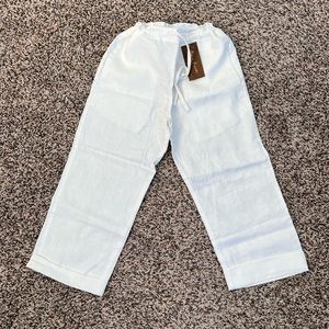 Kids - White linen pants new